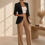 Women's open shawl coat