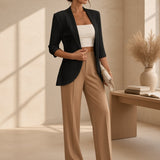 Women's open shawl coat