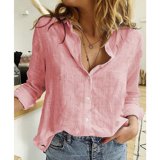 Linen Long Sleeve Shirt for Women