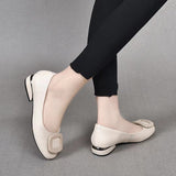 Women's Ballerina Shoes with Orthopedic Insole and PU Upper