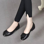 Women's Ballerina Shoes with Orthopedic Insole and PU Upper