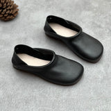 Women's Flats with Vegan Leather Upper and Cushioned Insole