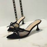 Women's Heeled Shoes with Peep Toe and Stiletto Heel