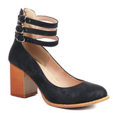 Zara | Womens Orthopedic Sandals with Ankle Strap and Block Heel