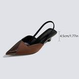 Women's Heels with Ankle Strap and Kitten Heel