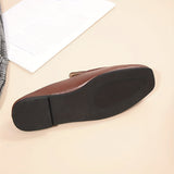 Women's Loafer Shoes with Slip On and Plain Toe