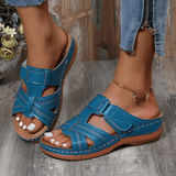 Women's Orthopedic Sandals with Leather Upper and Arch Support