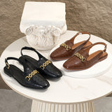 Sabine | Women's Sandals with Buckle Closure and Square Toe
