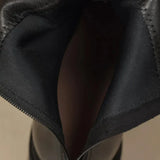 Women's Ankle Boots with Square Toe and Block Heel