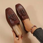 Women's Loafer Shoes with Slip On and Plain Toe