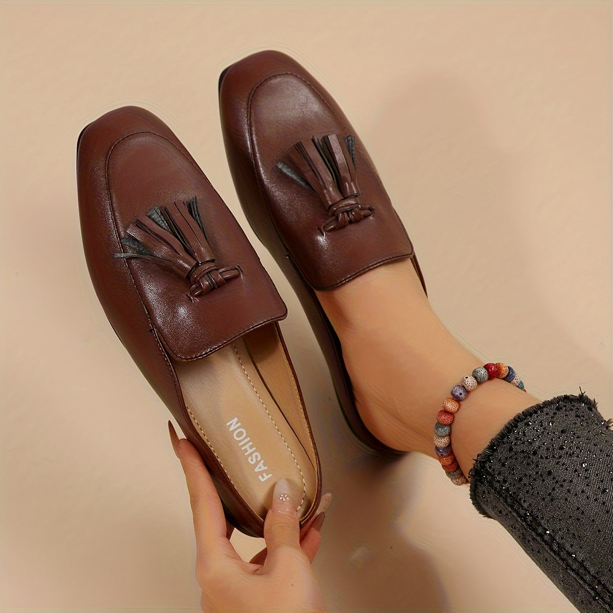 Bavane | Women's Loafer Shoes with Slip On and Plain Toe