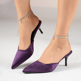 Women's D'Orsay Heels with Pointed Toe and Stiletto Heel