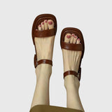Women's Block Heel Sandals with Cushioned Insole and Minimalist Design