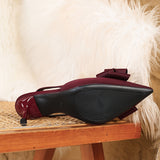 Women's Heels with Bow Detail and Stiletto Heel
