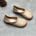 Women's Flats with Vegan Leather Upper and Cushioned Insole