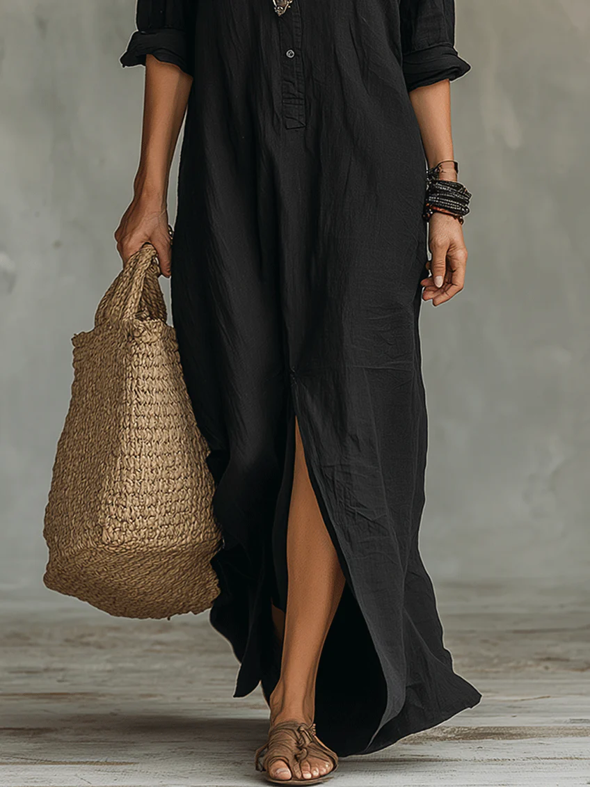 Women's Shirt Dress | Long Sleeve Button-Front