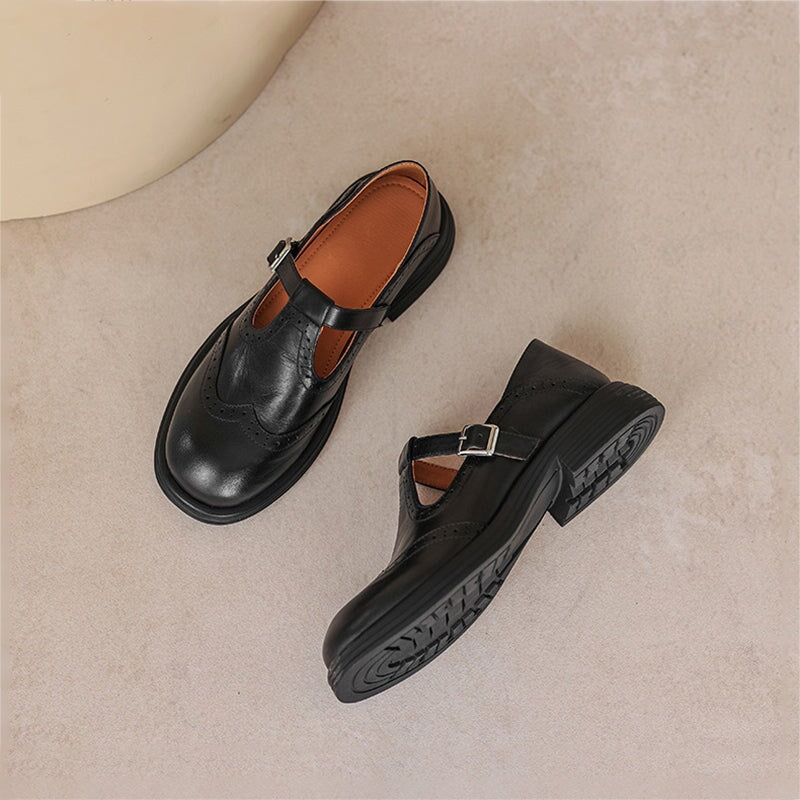 Women's Mary Jane Sandals with Adjustable Strap and Cushioned Insole