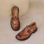 Women's Mary Jane Sandals with Adjustable Strap and Cushioned Insole