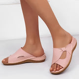Women's Orthopedic Sandals with Leather Upper and Cushioned Sole